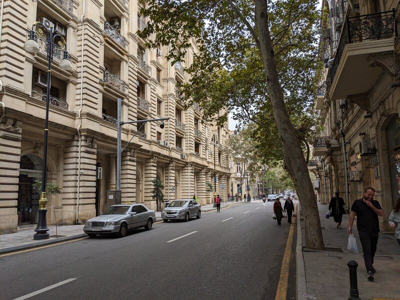 A neat street of Baku