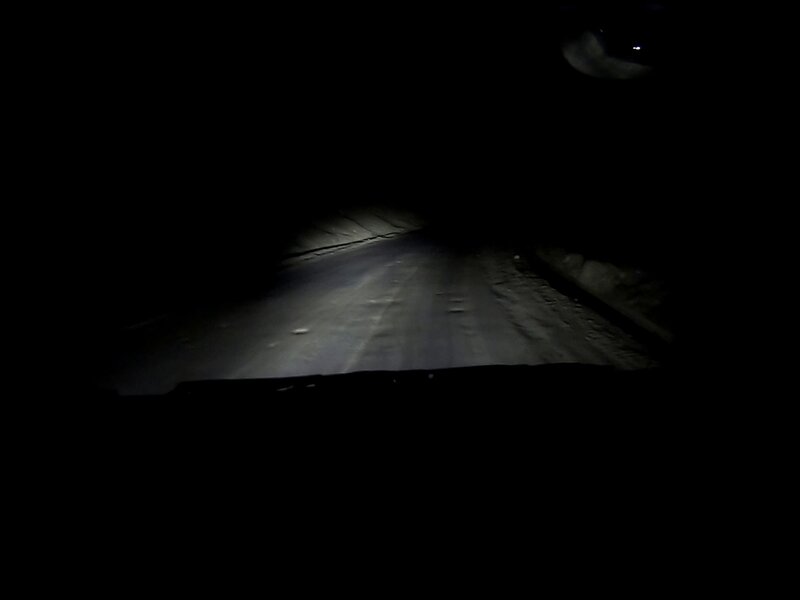 The dark road