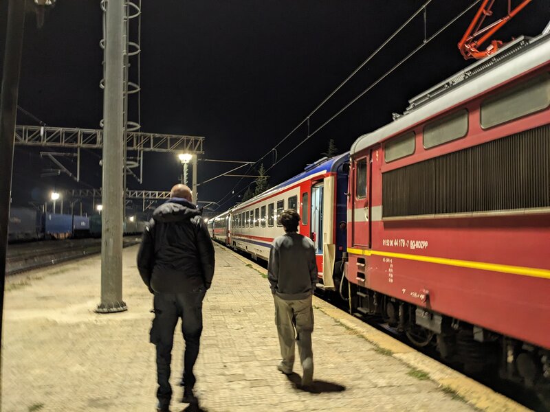 Walking back to the train
