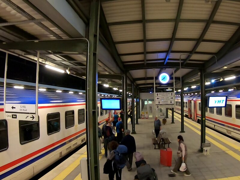 Going down to the platform