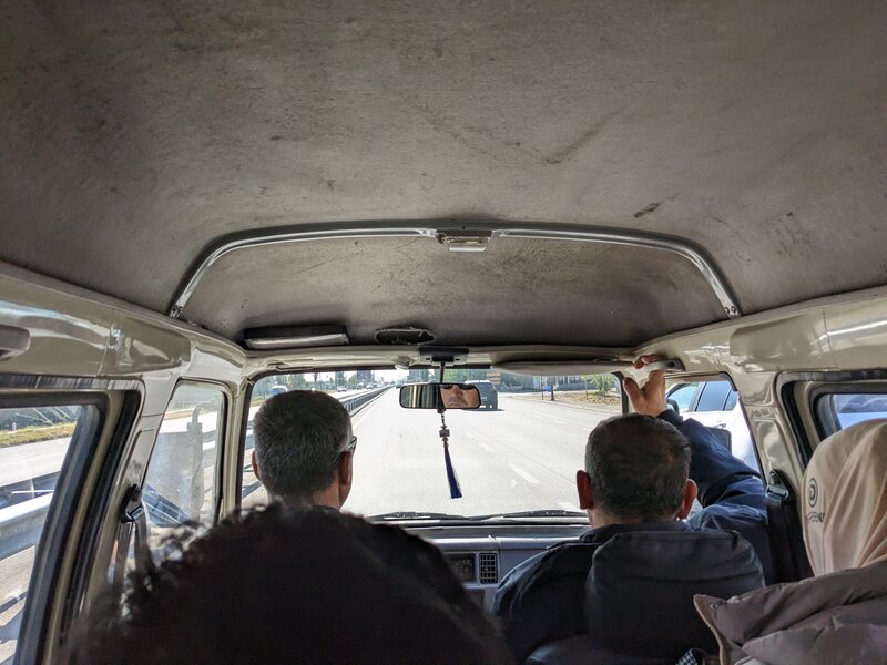 An inside of a Damas cab