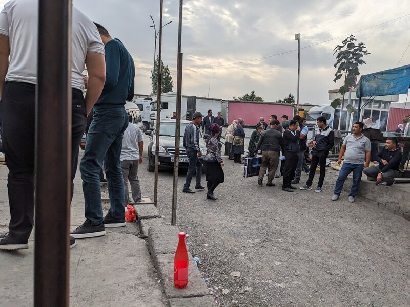 A busy border area