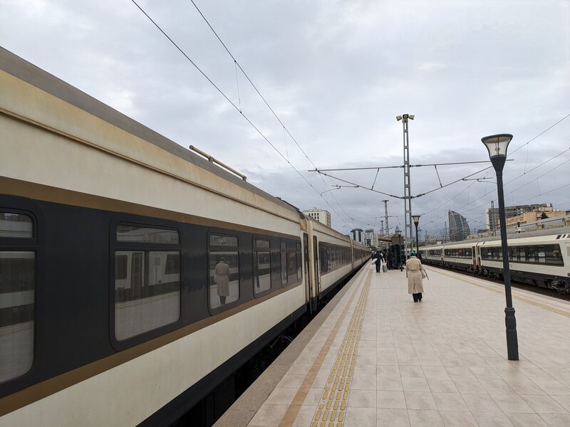 A train on the platform